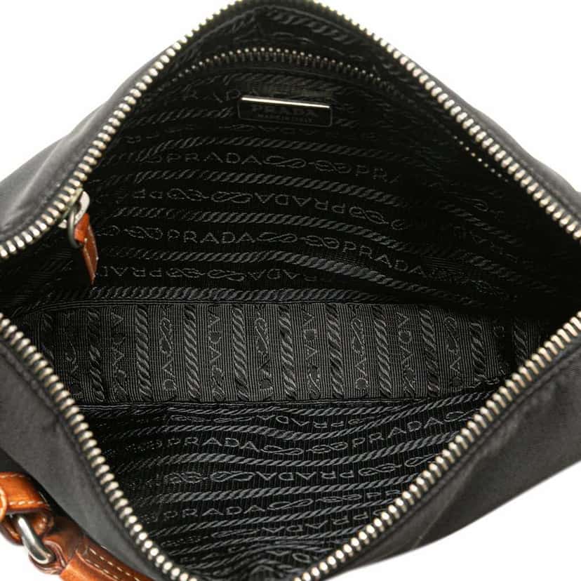 Prada Tessuto Shoulder Bag Black Good condition - Model View