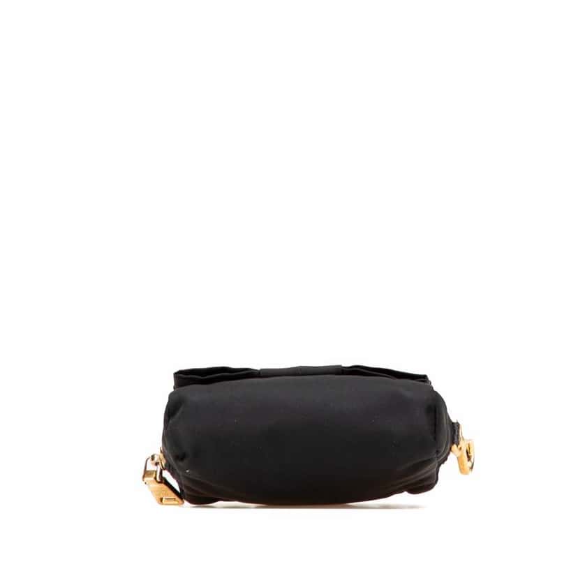 Prada Tessuto Fiocco Bow Pouch Black Good condition - Inside View