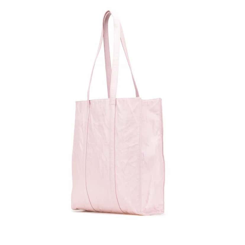 Prada Small Nappa Antique Tote Pink Leather Good condition - Back View