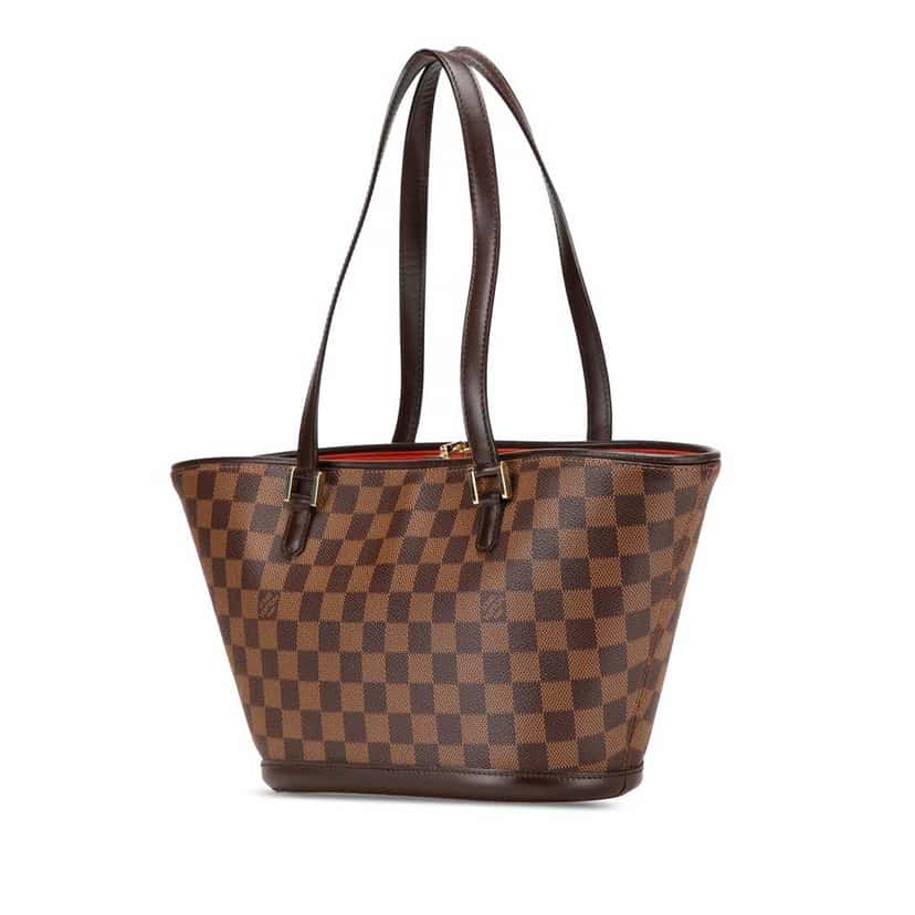Louis Vuitton Damier Ebene Manosque PM Brown Canvas Good condition - Back View