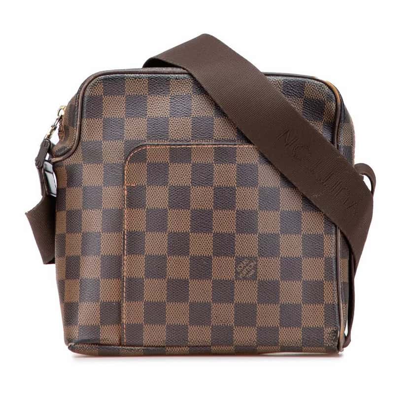 Louis Vuitton Damier Ebene Olav PM Brown Canvas Very good condition - Front View