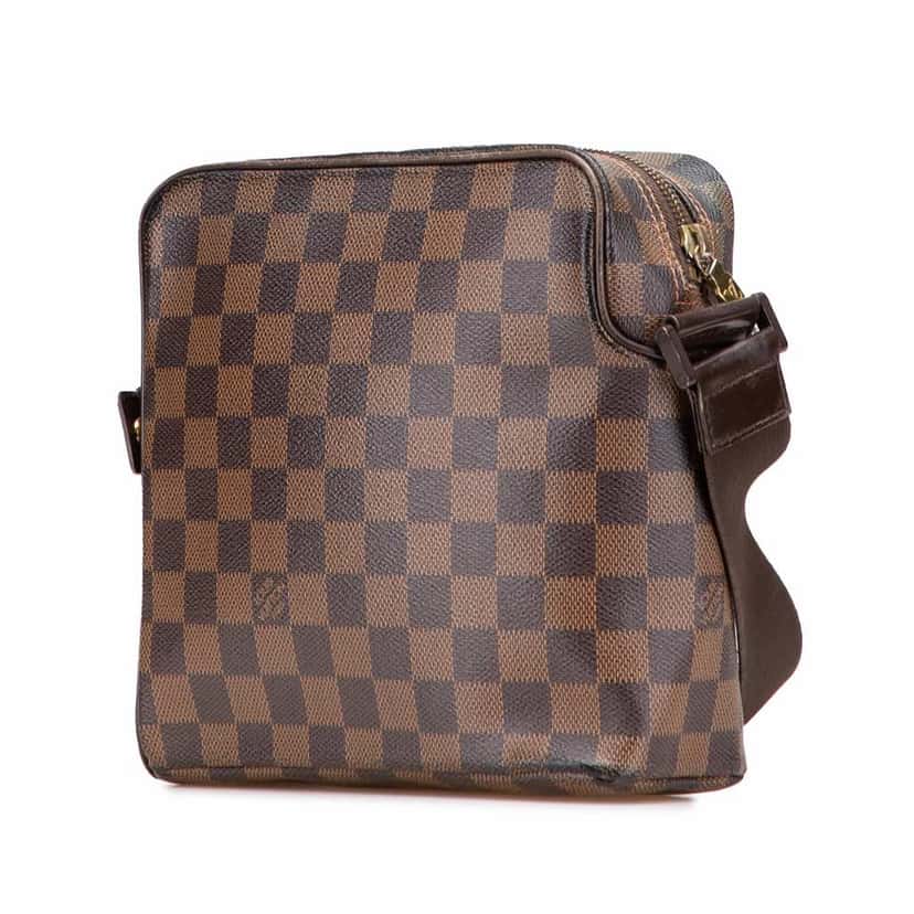 Louis Vuitton Damier Ebene Olav PM Brown Canvas Very good condition - Back View