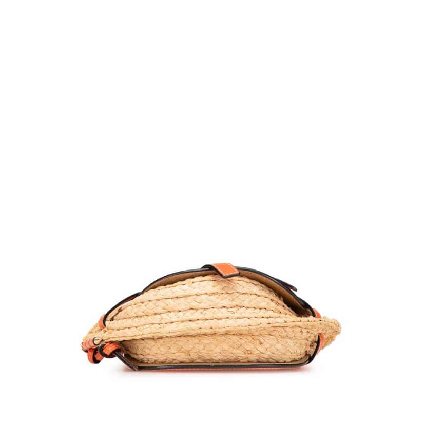 Loewe Mini Raffia Gate Crossbody Brown Good condition - Inside View