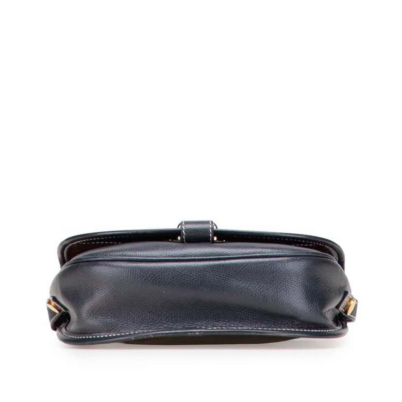 Loewe Leather Anagram Crossbody Blue Leather Good condition - Inside View