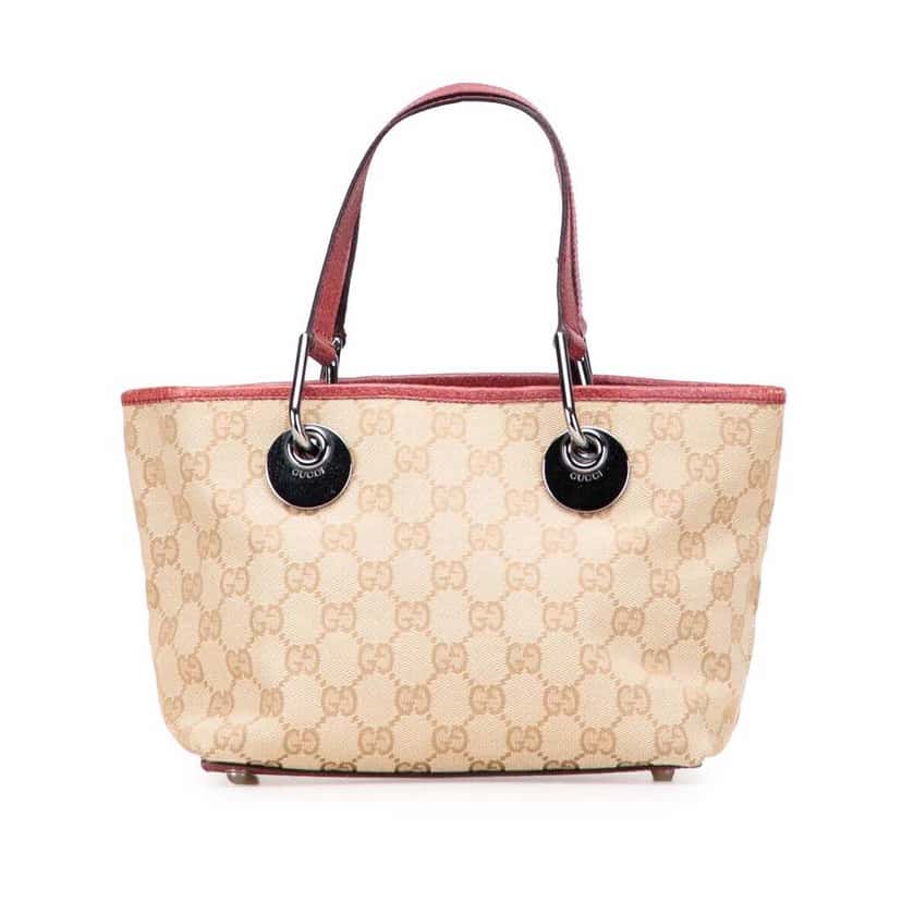 Gucci GG Canvas Eclipse Handbag Brown Good condition - Front View