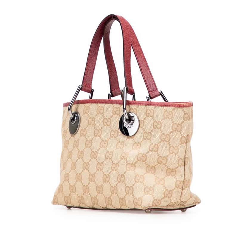 Gucci GG Canvas Eclipse Handbag Brown Good condition - Back View