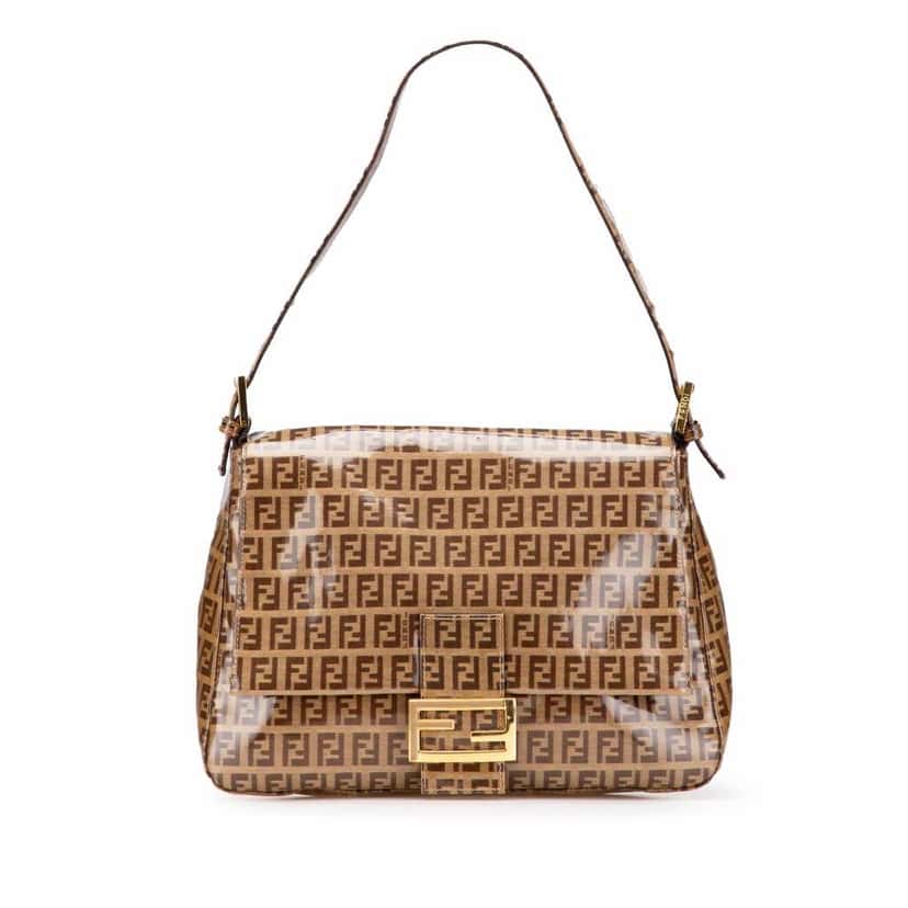 Fendi Zucchino Crystal Mamma Forever Brown Good condition - Front View