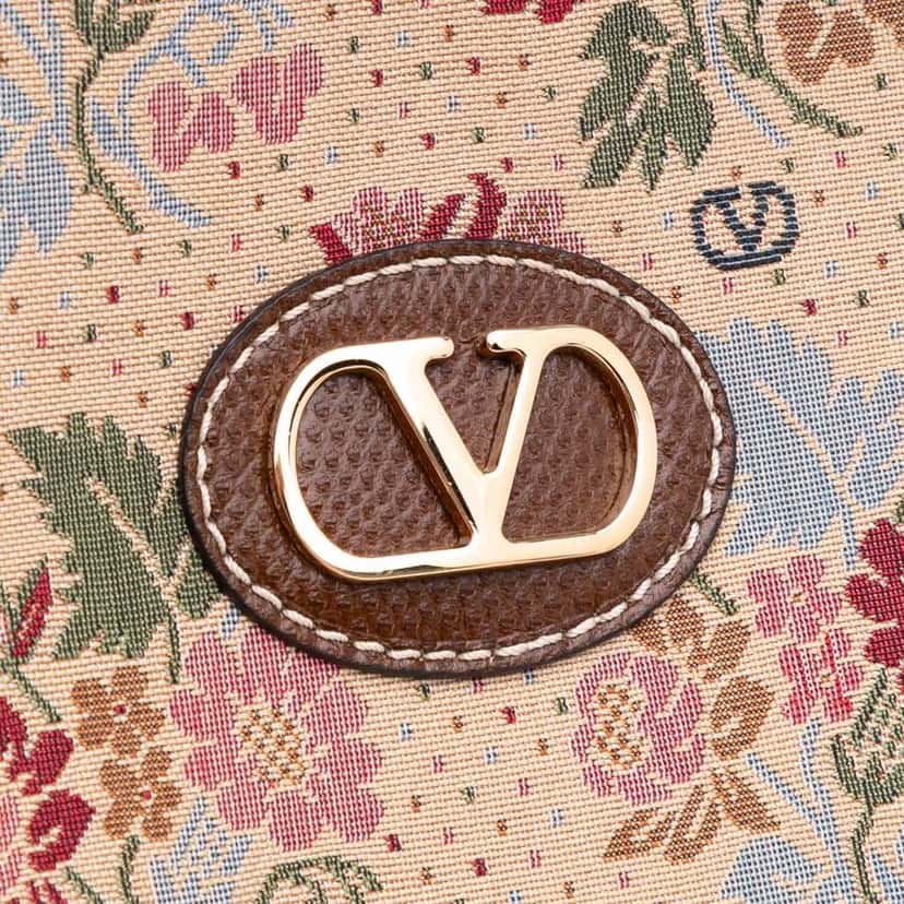 Valentino Medium Canvas Antibes Shopping Bag Brown Good condition - Box View