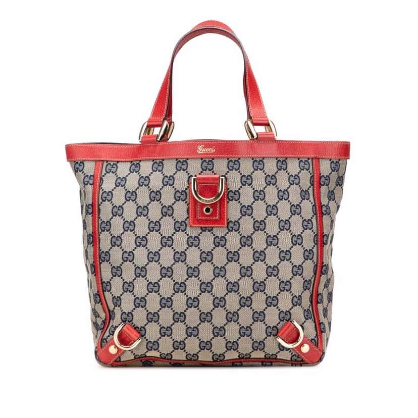 Gucci GG Canvas Abbey D Ring Tote Brown Good condition - Front View