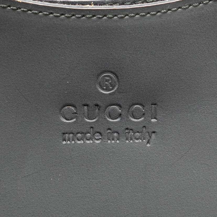 Gucci Leather Bamboo Handbag Black Leather Good condition - Box View