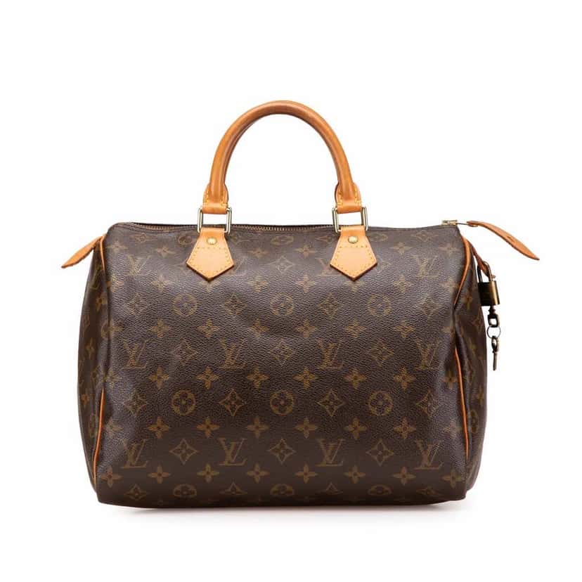 Louis Vuitton Monogram Speedy 30 Brown Canvas Good condition - Front View