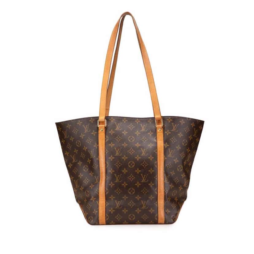 Louis Vuitton Monogram Sac Shopping Brown Canvas Good condition - Front View