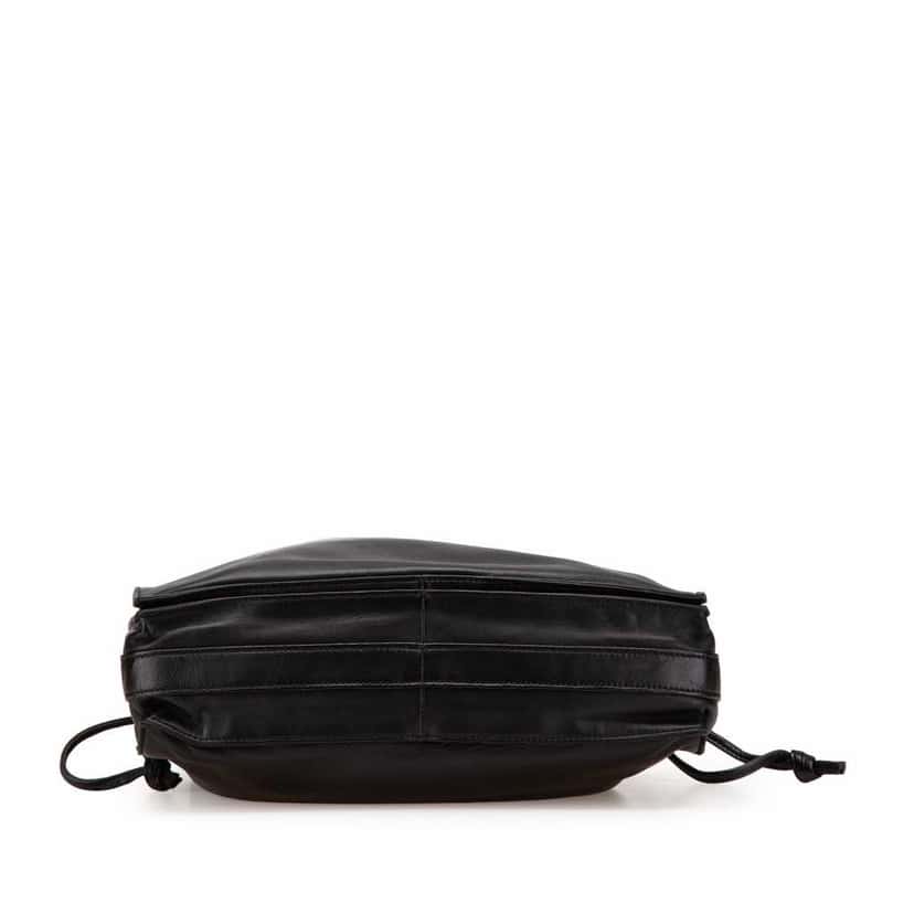 Loewe Nappa Flamenco Drawstring Crossbody Black Leather Good condition - Inside View