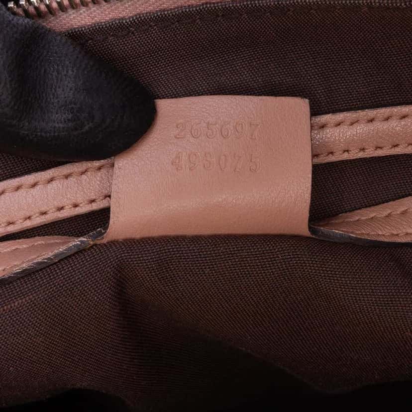 Gucci Medium Guccissima Joy Boston Bag Pink Leather Good condition - Box View
