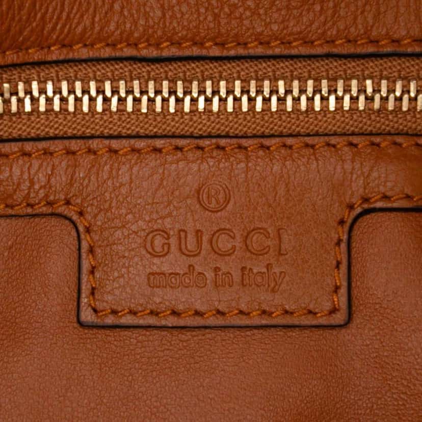 Gucci Calfskin Blondie Chain Satchel Brown Leather Good condition - Box View