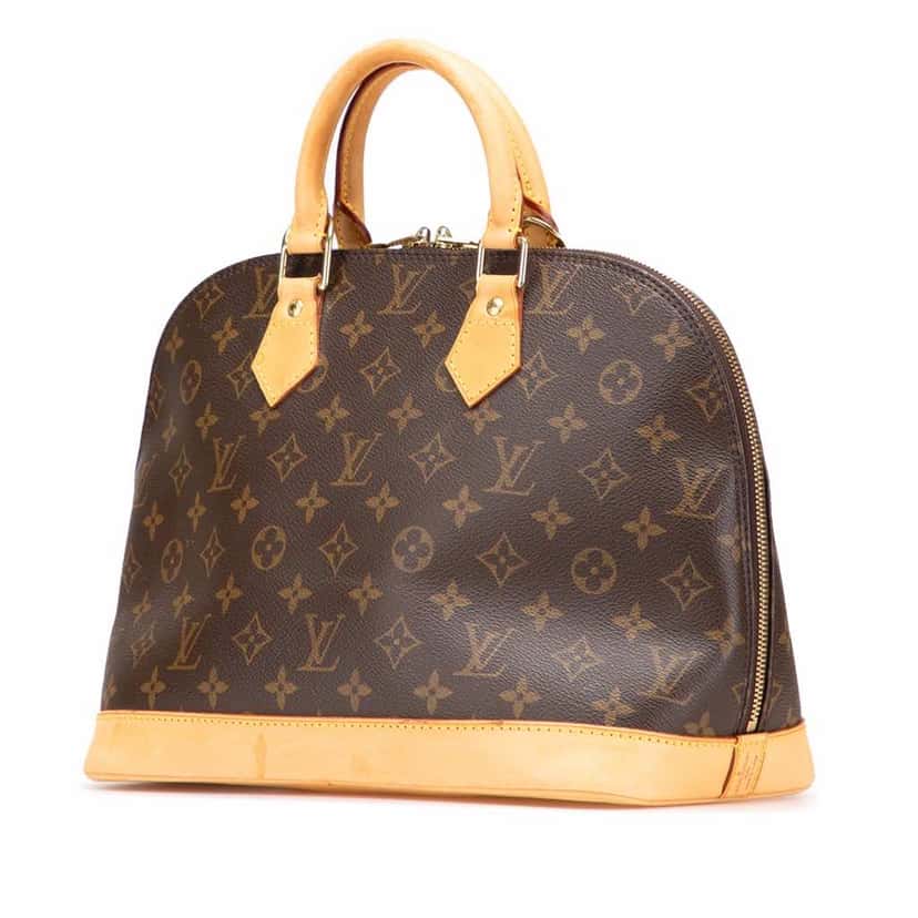 Louis Vuitton Monogram Alma PM Brown Canvas Good condition - Back View