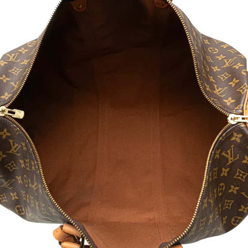 Louis Vuitton Monogram Keepall Bandouliere 55 Brown Canvas Good condition - Model View