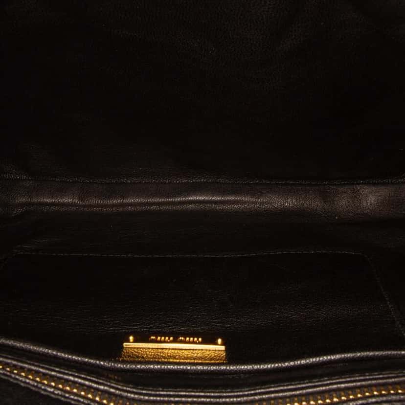 Miu Miu Matelasse Nappa Biker Clutch Blue Leather Good condition - Model View