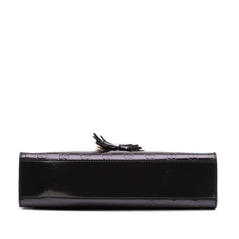 Gucci Medium Patent Guccissima Emily Shoulder Bag Purple Leather Good condition - Inside View