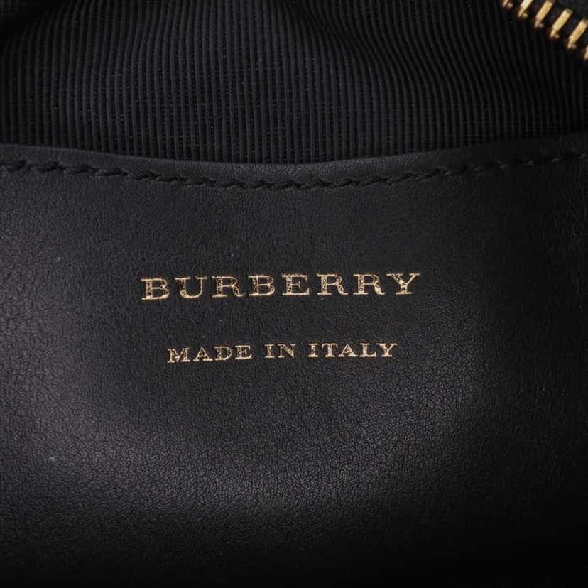 Burberry Haymarket Check Canvas 1983 Link Belt Bag Brown Good condition - Box View