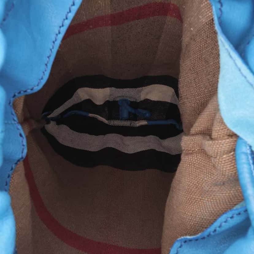Burberry Mega Check Canvas Drawstring Sling Bag Brown Good condition - Box View