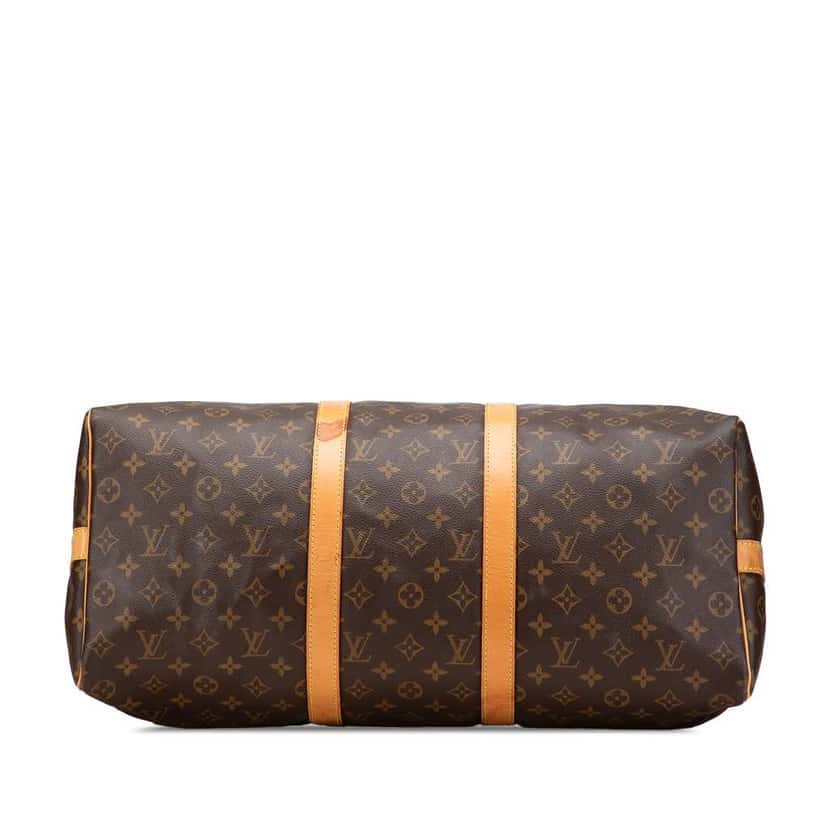Louis Vuitton Monogram Keepall Bandouliere 50 Brown Canvas Good condition - Inside View