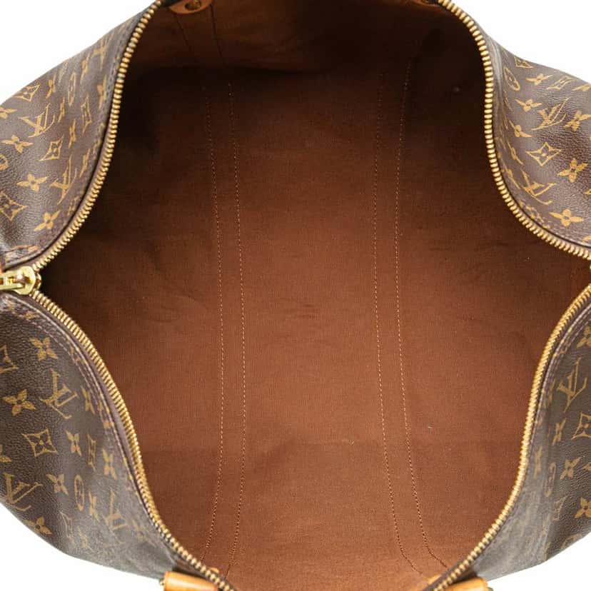 Louis Vuitton Monogram Keepall Bandouliere 50 Brown Canvas Good condition - Model View