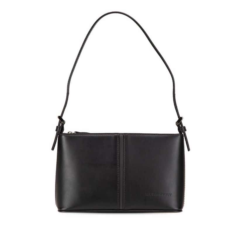 Burberry Leather Shoulder Bag Black Leather Good condition - Front View