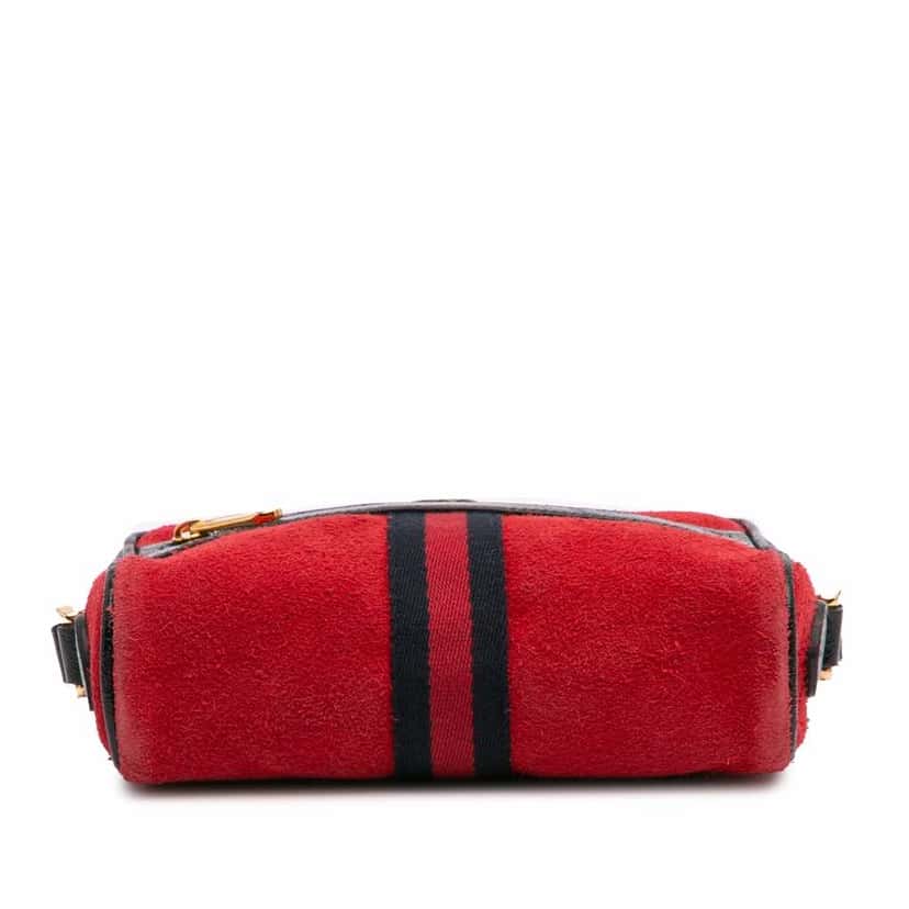 Gucci Mini Suede Ophidia Crossbody Red Leather Good condition - Inside View
