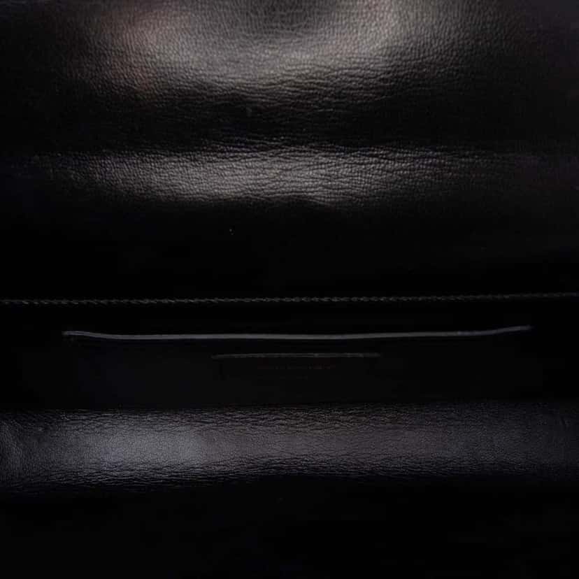 Saint Laurent Suede Classic Monogram Cassandre Tassel Clutch Black Leather Good condition - Model View