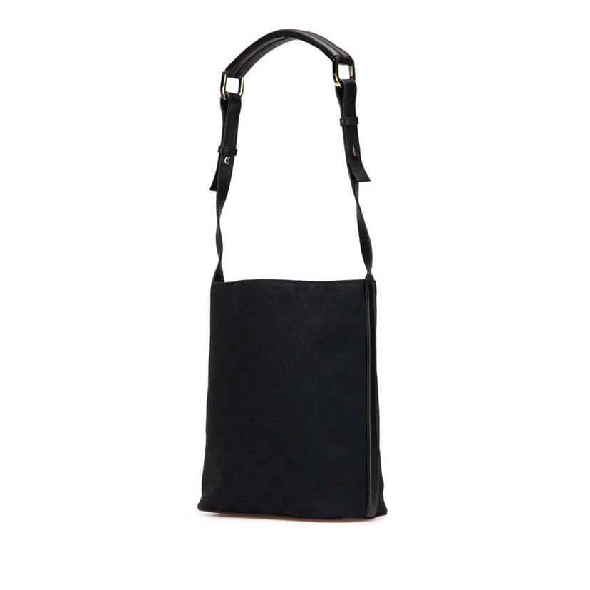 Gucci GG Canvas Shoulder Bag Blue Very good condition - Back View