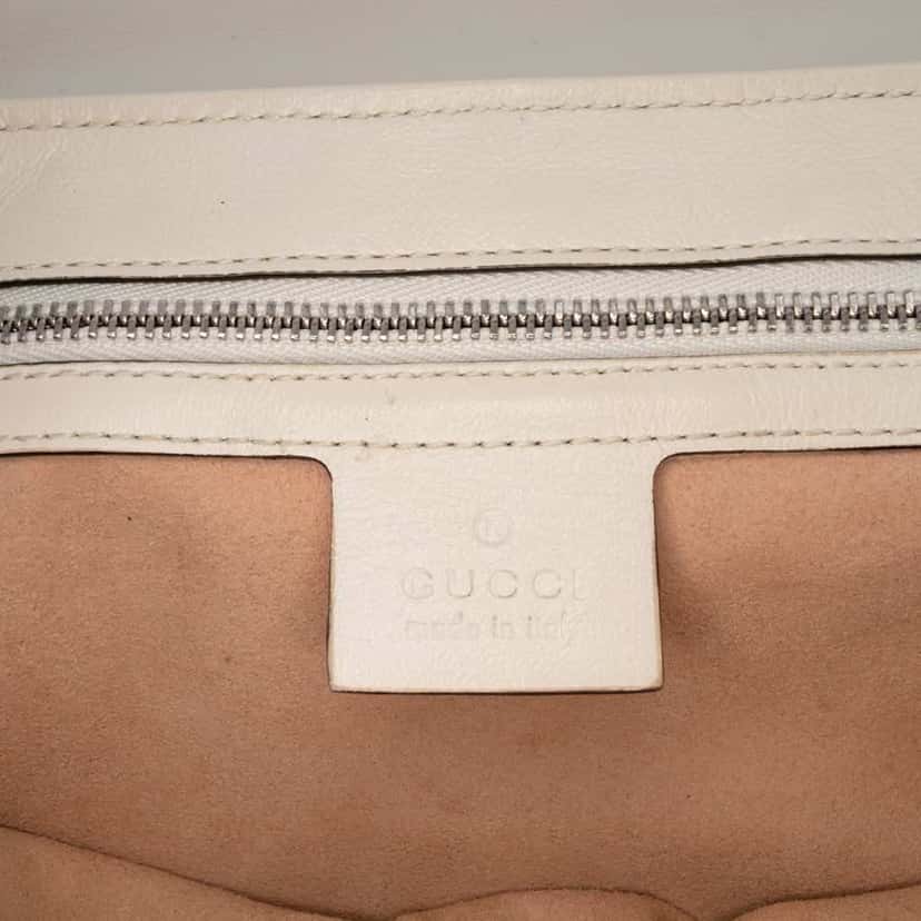Gucci Small GG Marmont Matelasse Leather Torchon Flap Crossbody Blue Leather Fair condition - Box View