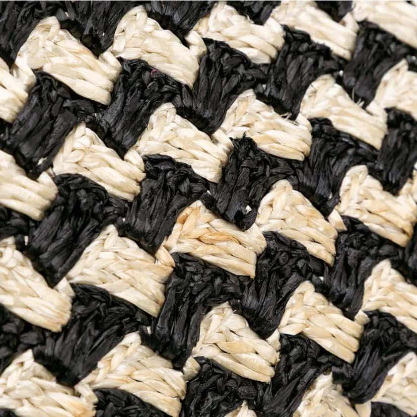 Prada Raffia Clutch Black Good condition - Box View