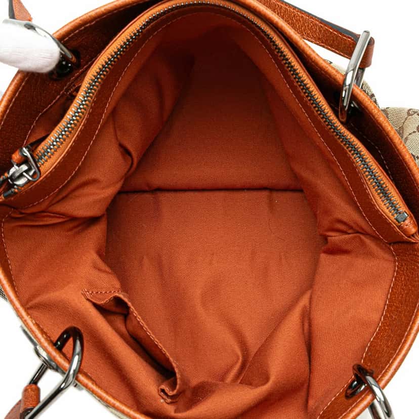 Gucci Medium GG Canvas Eclipse Tote Brown Canvas Good condition - Box View