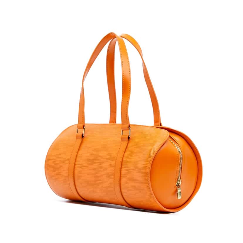 Louis Vuitton Epi Soufflot Orange Leather Good condition - Back View