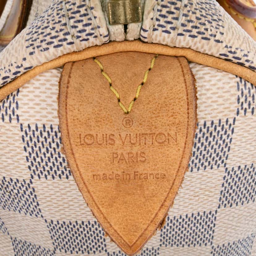 Louis Vuitton Damier Azur Speedy 25 White Canvas Good condition - Box View