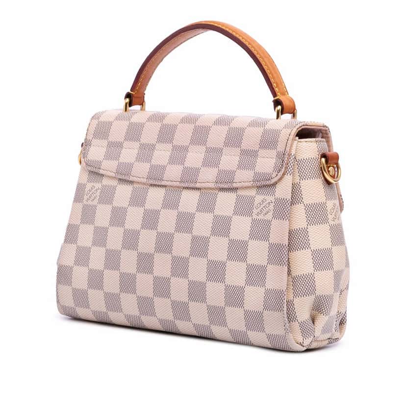 Louis Vuitton Damier Azur Croisette White Canvas Good condition - Back View