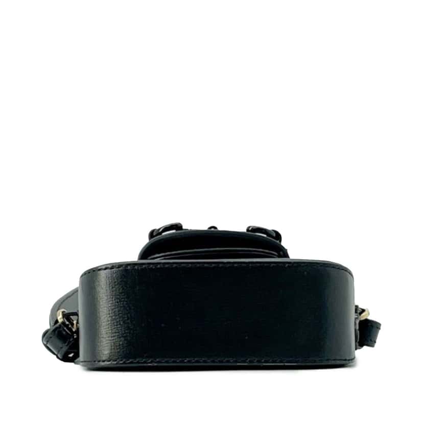 Gucci Mini Leather Horsebit 1955 Web Satchel Black Leather Good condition - Inside View
