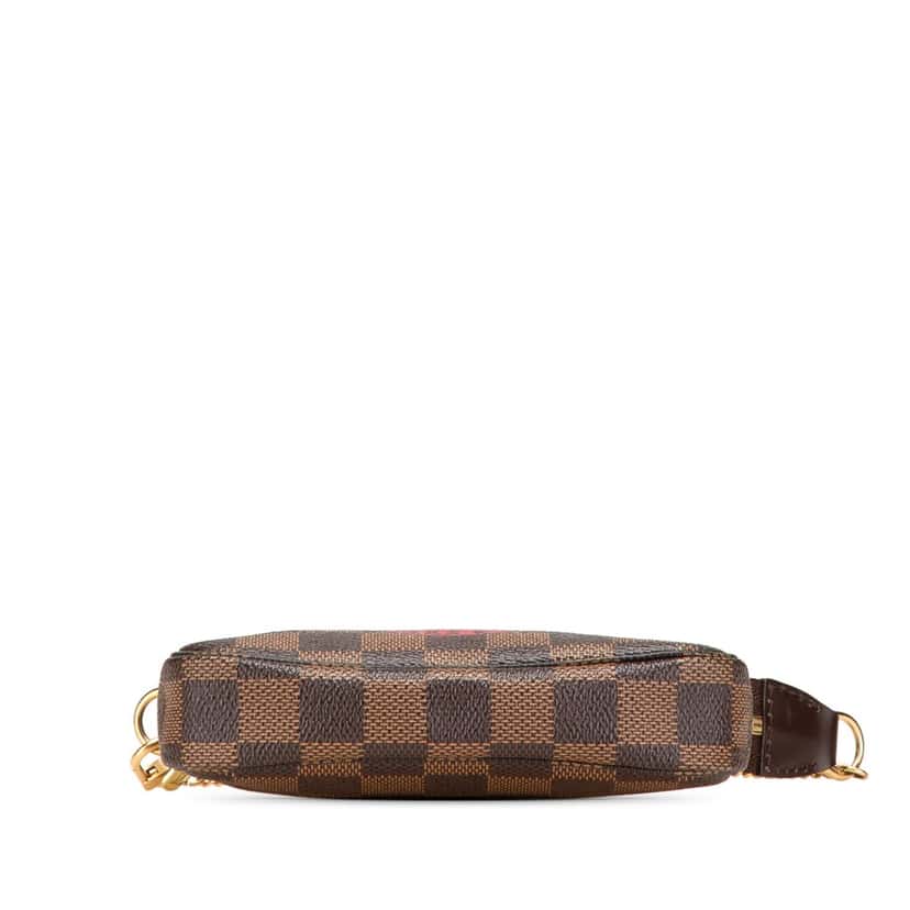 Louis Vuitton Damier Ebene Trunks and Bags Mini Pochette Accessoires Brown Canvas Very good condition - Inside View