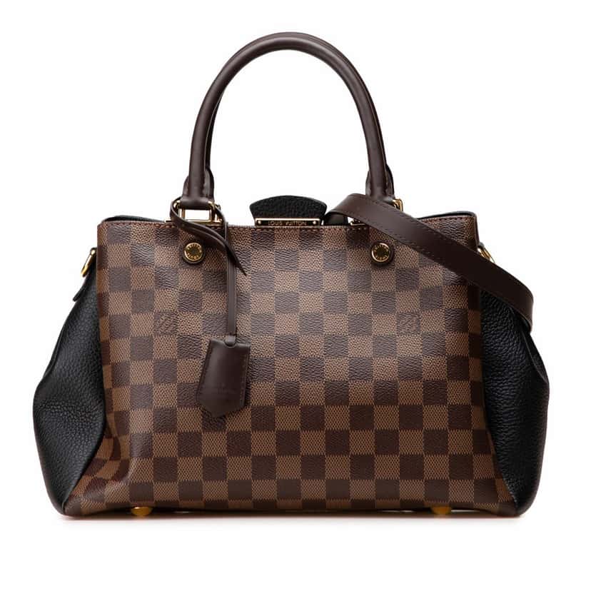 Louis Vuitton Damier Ebene Brittany Black Canvas Good condition - Front View