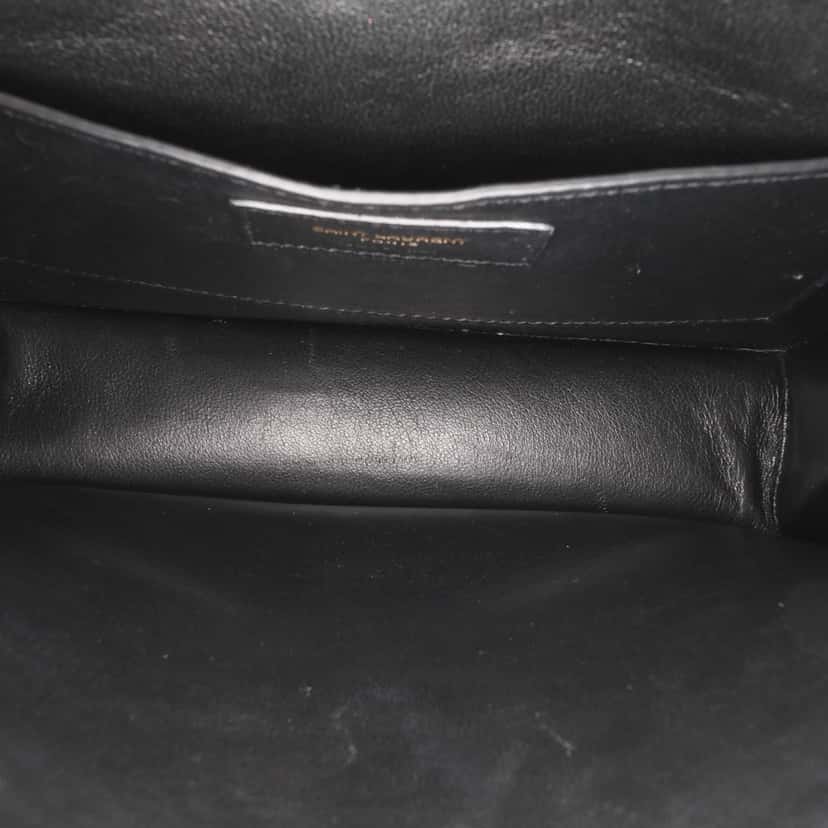 Saint Laurent Medium Metallic Leather Monogram Sulpice Crossbody Brown Leather Good condition - Model View
