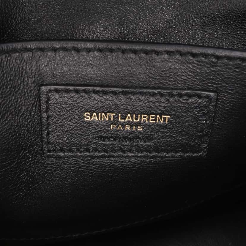 Saint Laurent Medium Metallic Leather Monogram Sulpice Crossbody Brown Leather Good condition - Box View