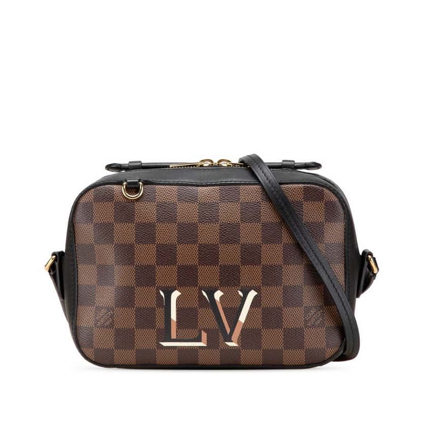 Louis Vuitton Damier Ebene Santa Monica Brown Canvas Good condition - Front View
