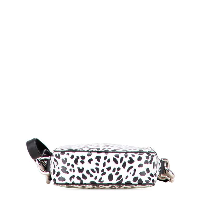 Valentino Small Leather Animalier Print VLTN Crossbody White Leather Good condition - Inside View