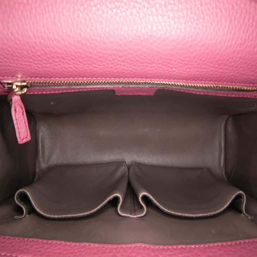 Gucci Medium Leather Miss Bamboo Crossbody Pink Leather Good condition - Model View