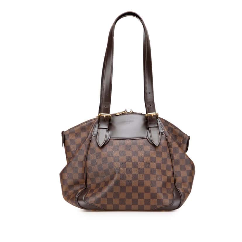 Louis Vuitton Damier Ebene Verona GM Brown Canvas Good condition - Front View