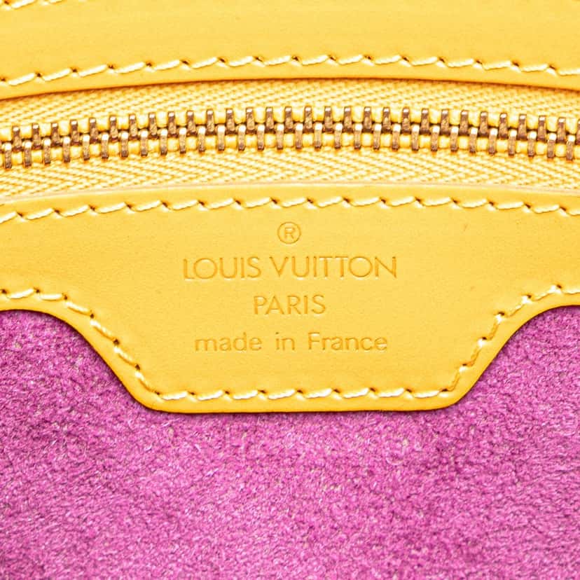 Louis Vuitton Epi Lussac Yellow Leather Good condition - Box View