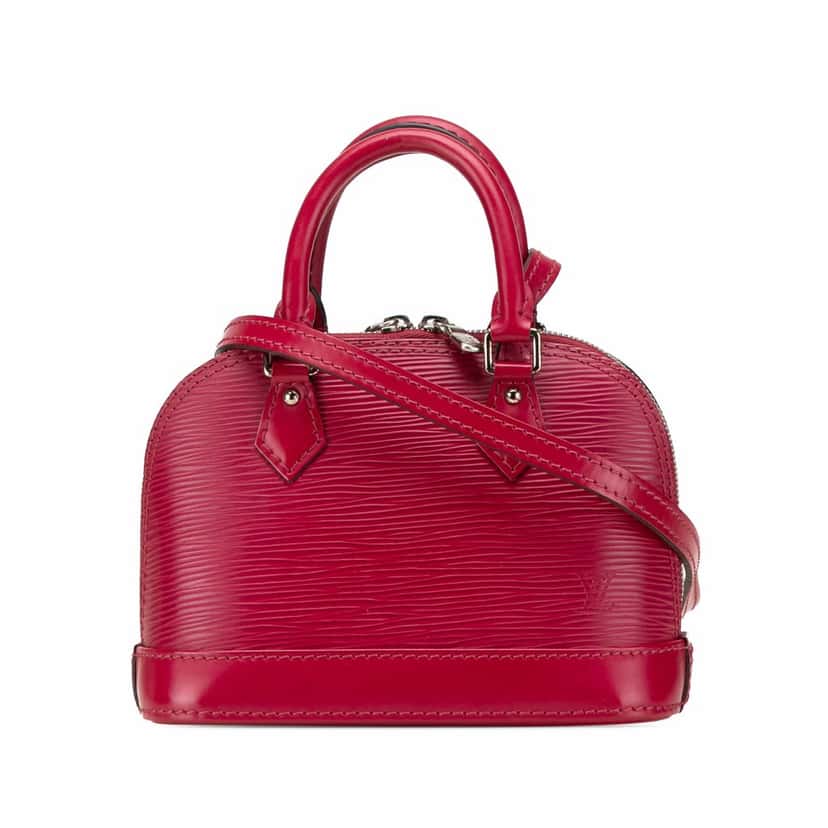 Louis Vuitton Epi Nano Alma Pink Leather Good condition - Front View