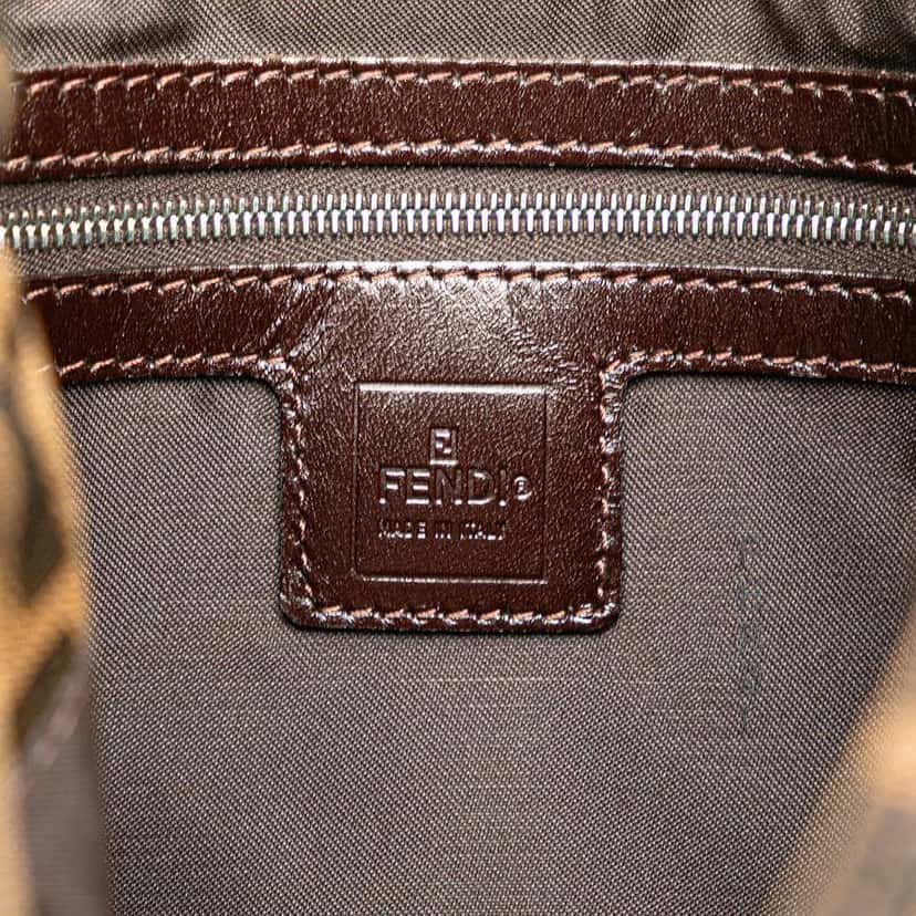 Fendi Zucca Canvas Shoulder Bag Brown Canvas Good condition - Box View