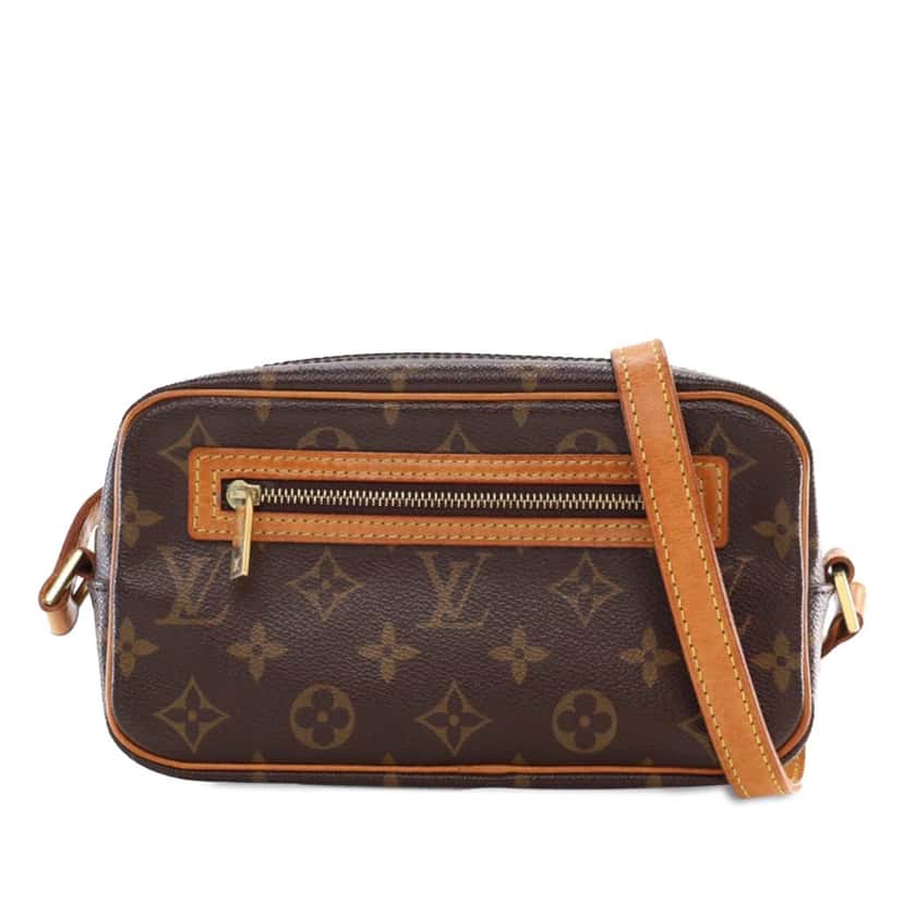 Louis Vuitton Monogram Pochette Cite Brown Canvas Good condition - Front View